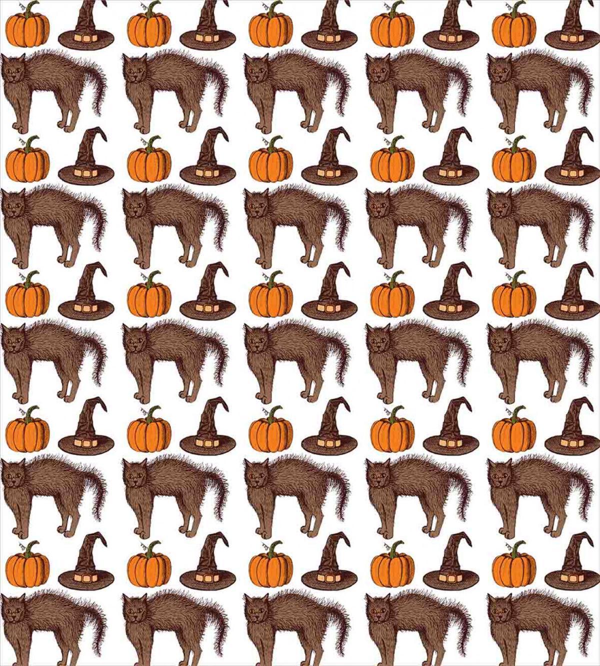 Pumpkin Witch Hat Cat — Pattern