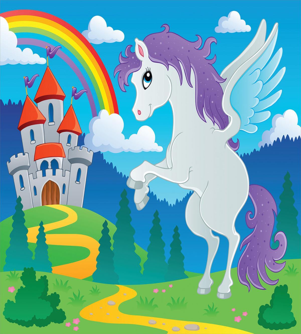 Unicorn with Rainbow Fairy — Pattern
