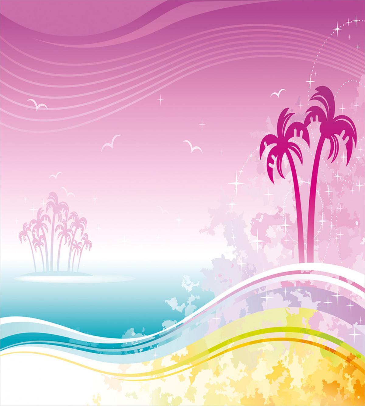Fantasy Beach Island Coast — Pattern