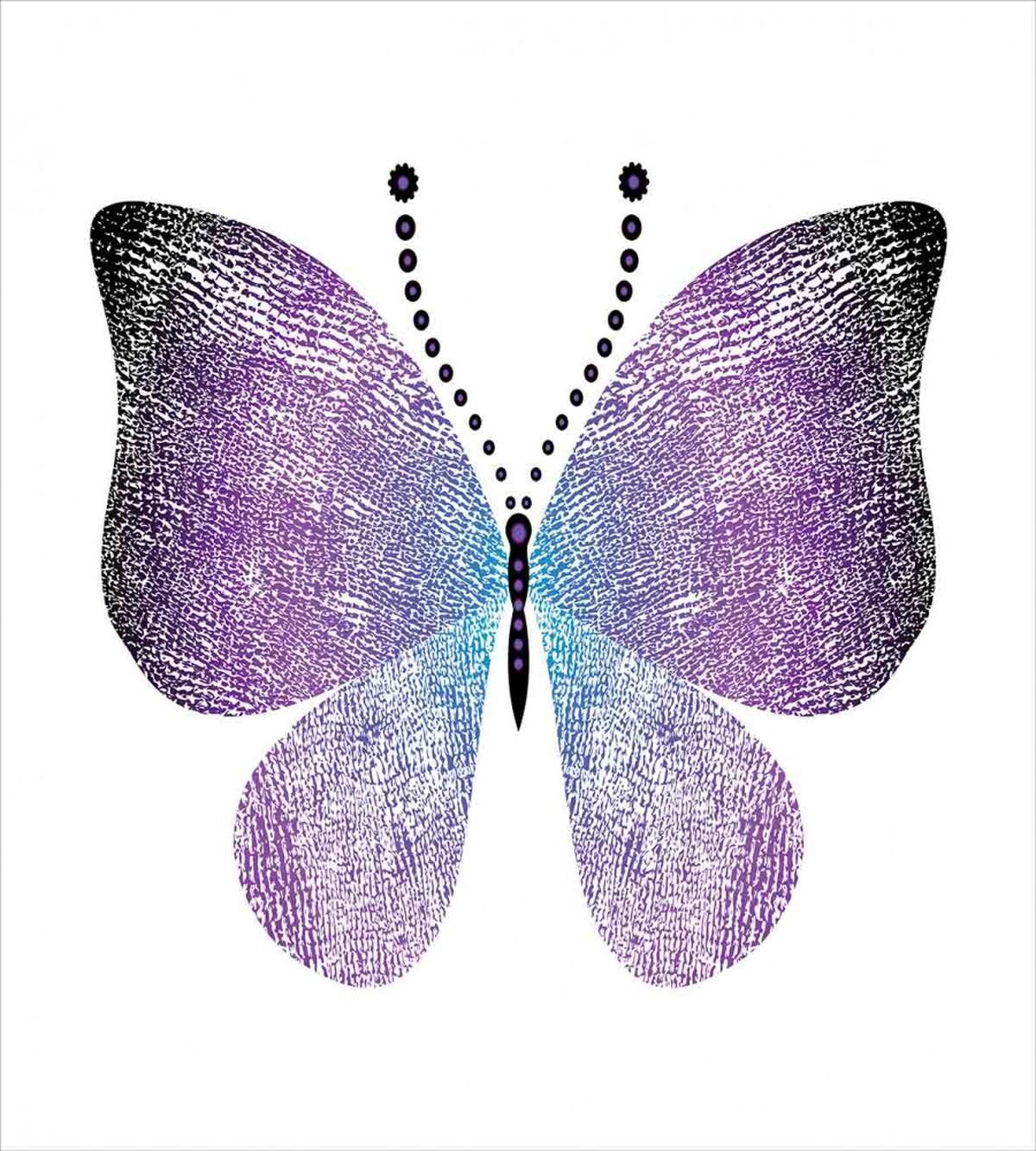 Pointillist Butterfly — Pattern