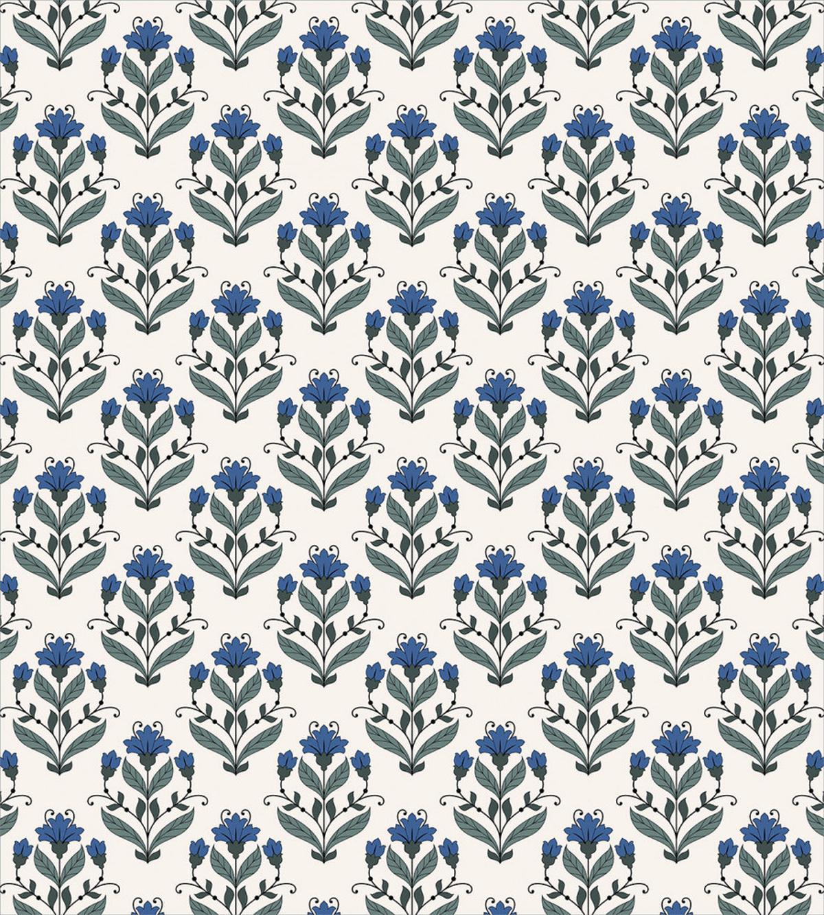 Flowers Leaves Blossom Art — Pattern