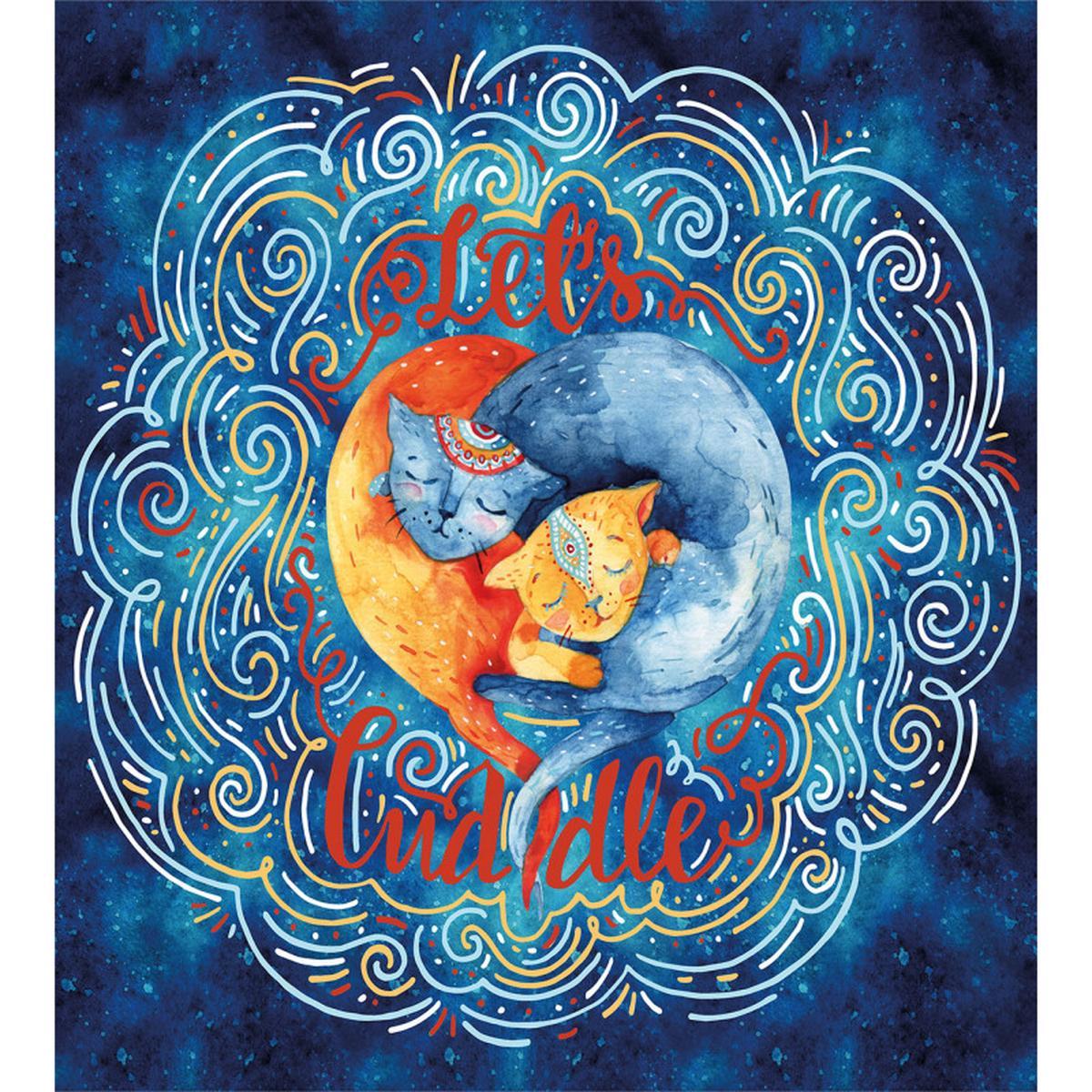 2 Cats Hugging Dreamy — Pattern