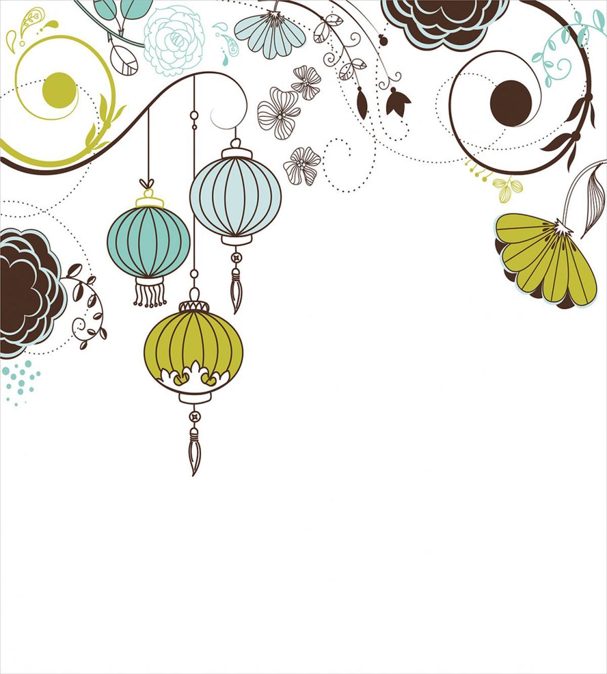 Abstract New Year China — Pattern