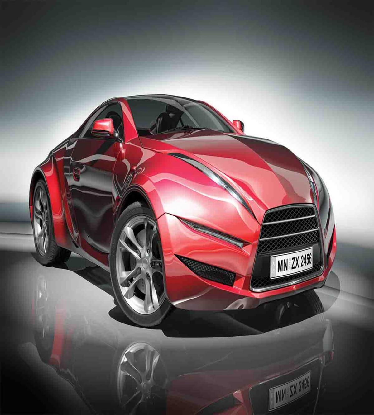 Red Fast Sports Racing Men — Pattern