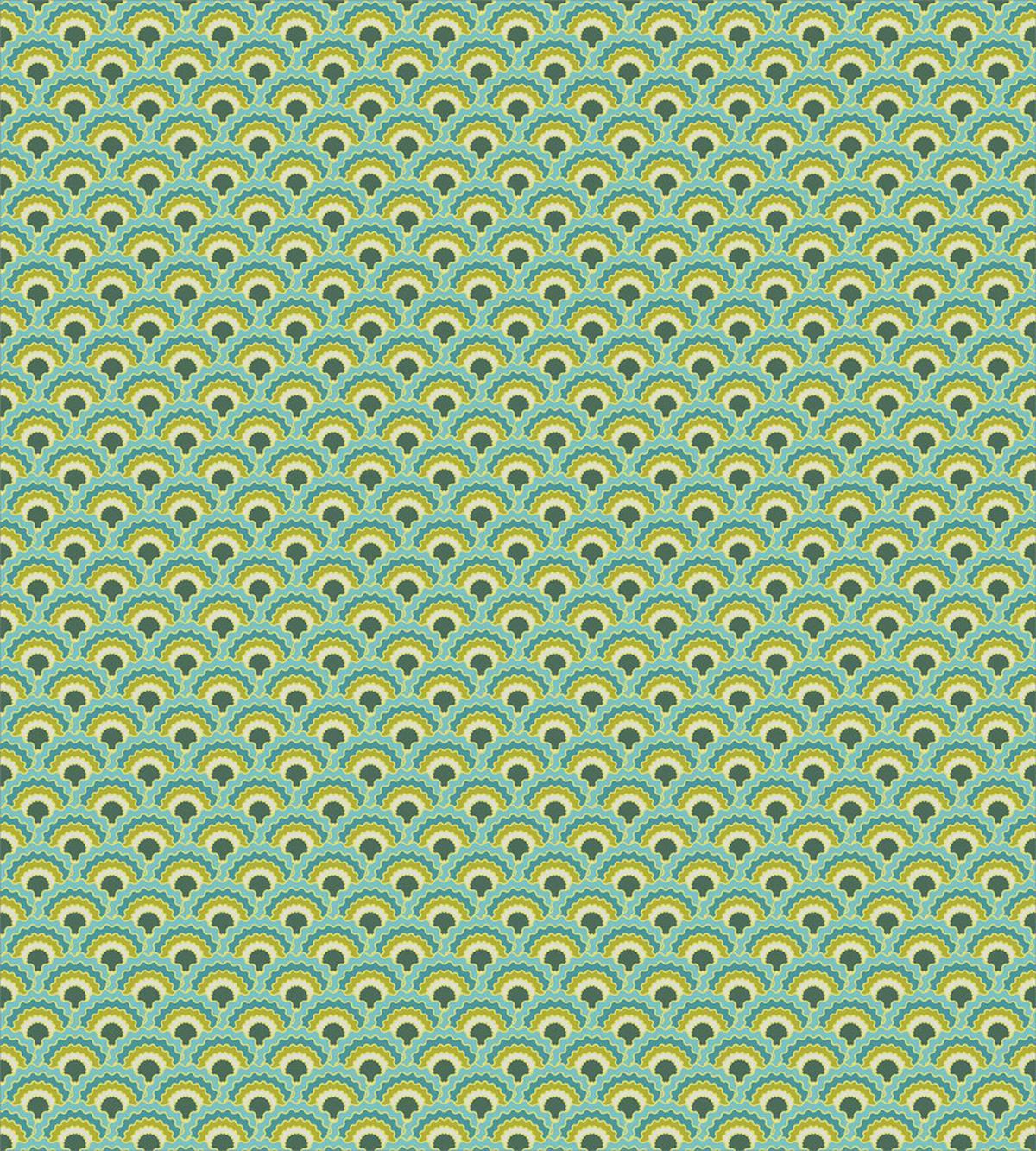 Folk Style Waves Motif — Pattern