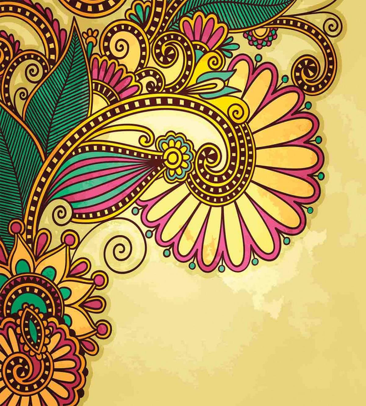 Paisley Flowers Leaves — Pattern