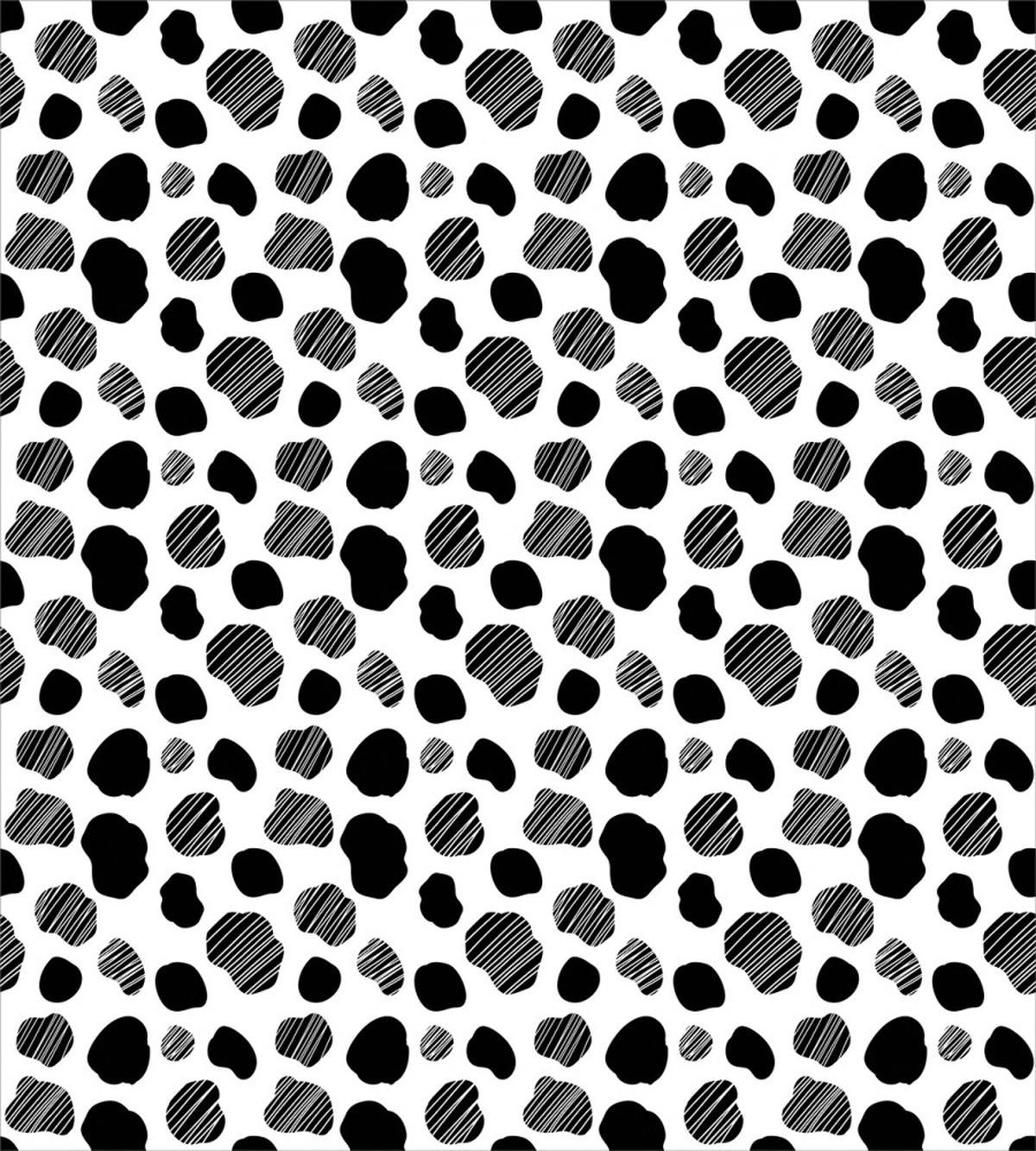 Black and White Dots — Pattern