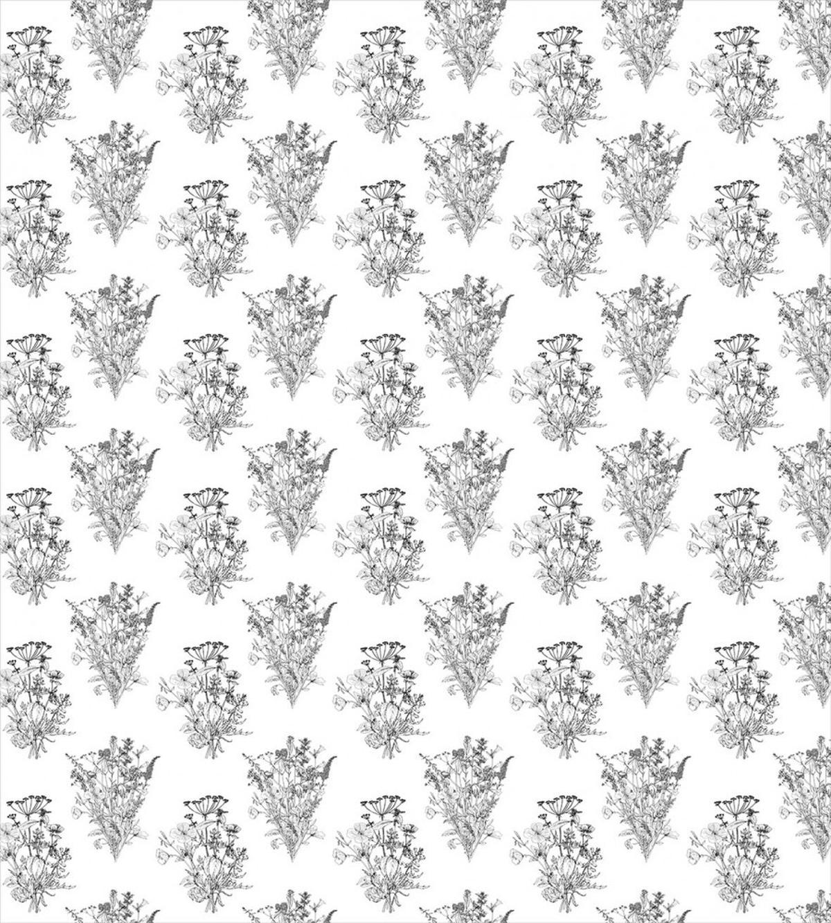 Outline Wild Flowers Plants — Pattern