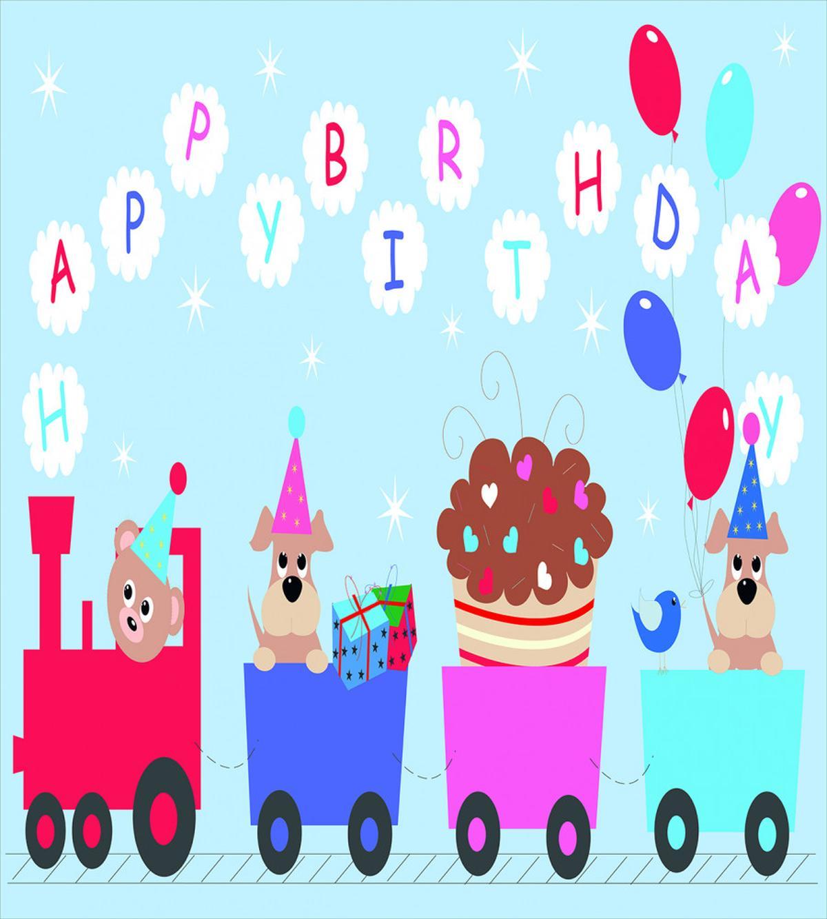 Baby Bear Dog Train — Pattern