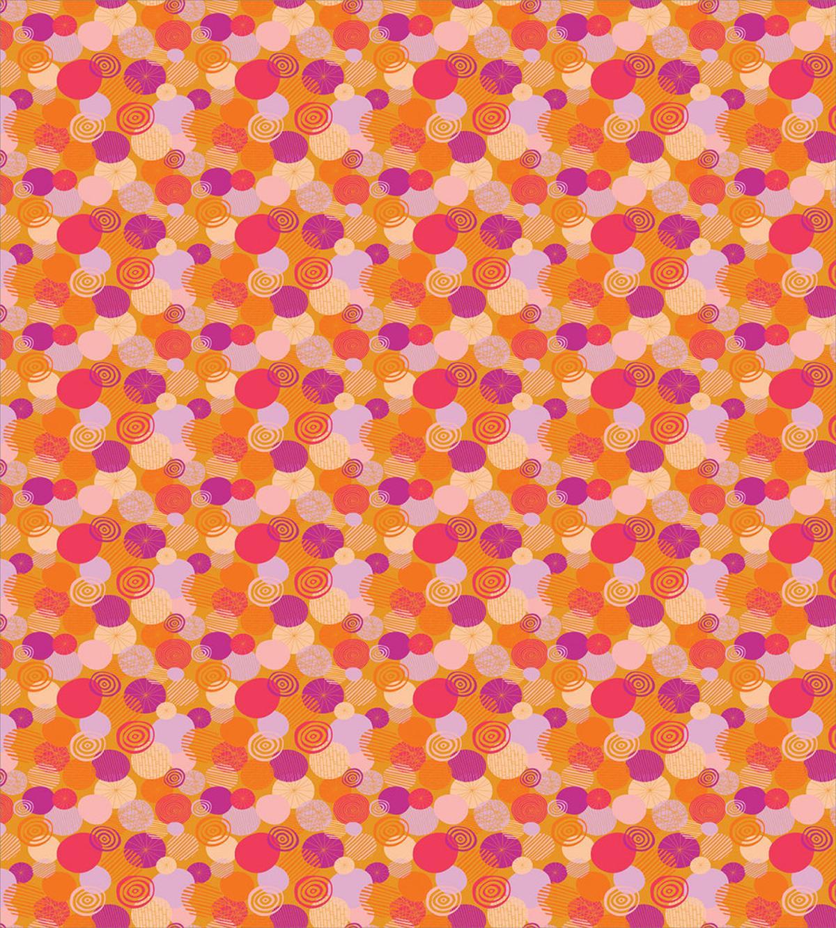 Colorful Circles Oval Art — Pattern