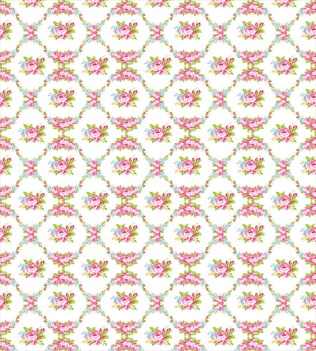 Curvy Borders Roses — Pattern