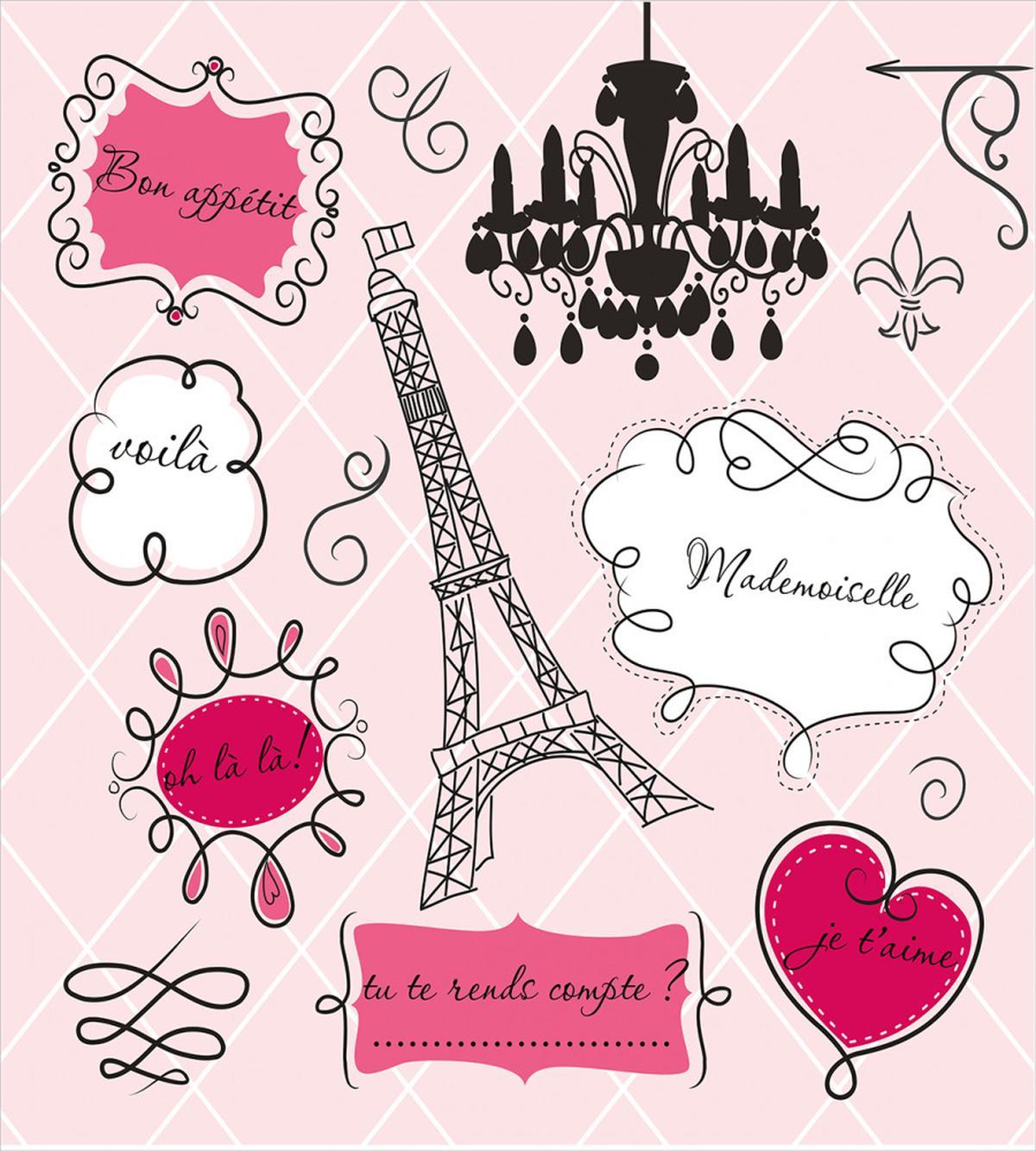 Doodle Frames French — Pattern