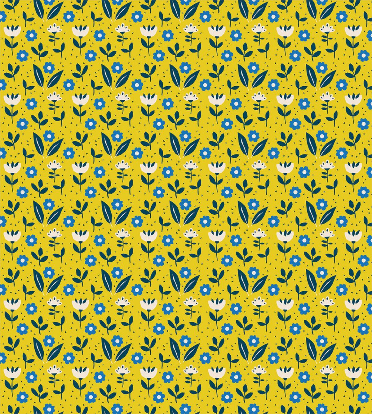 Scandinavian Flowers Leaves — Pattern