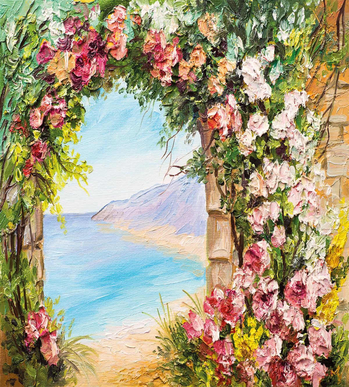 Antique Arch Rose Petals — Pattern