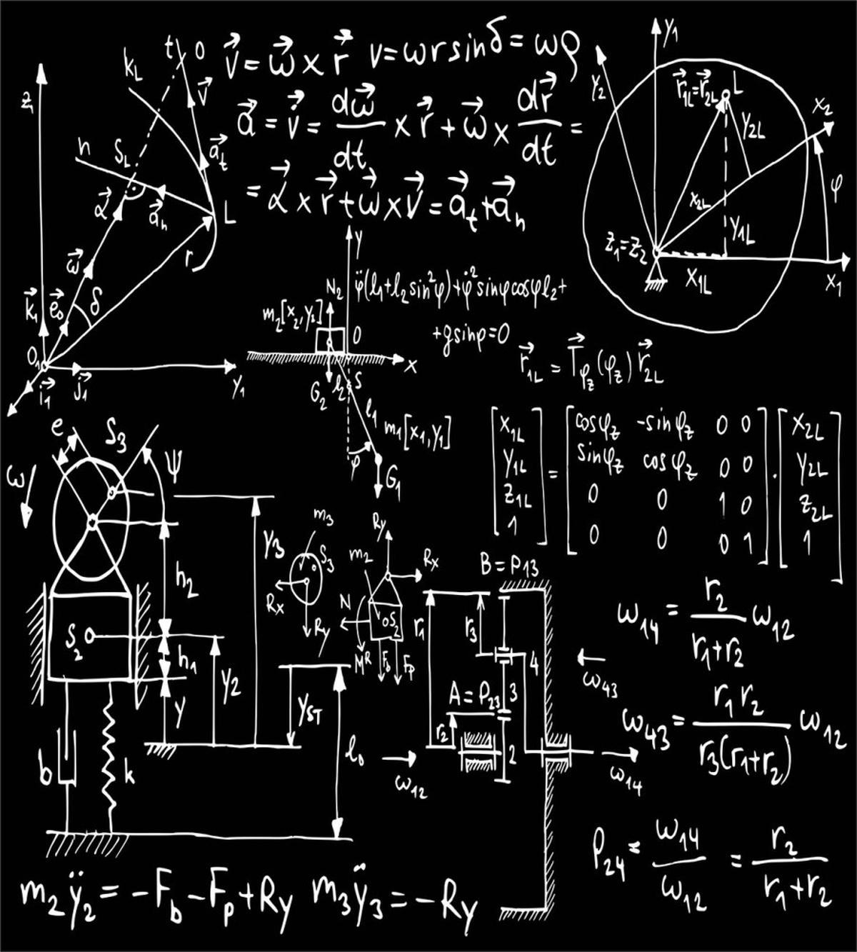 Mechanical Formula Sketched — Pattern