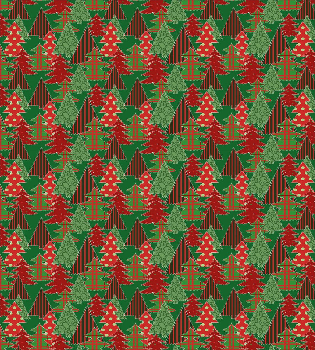 Tree Pines Swirl Dot — Pattern
