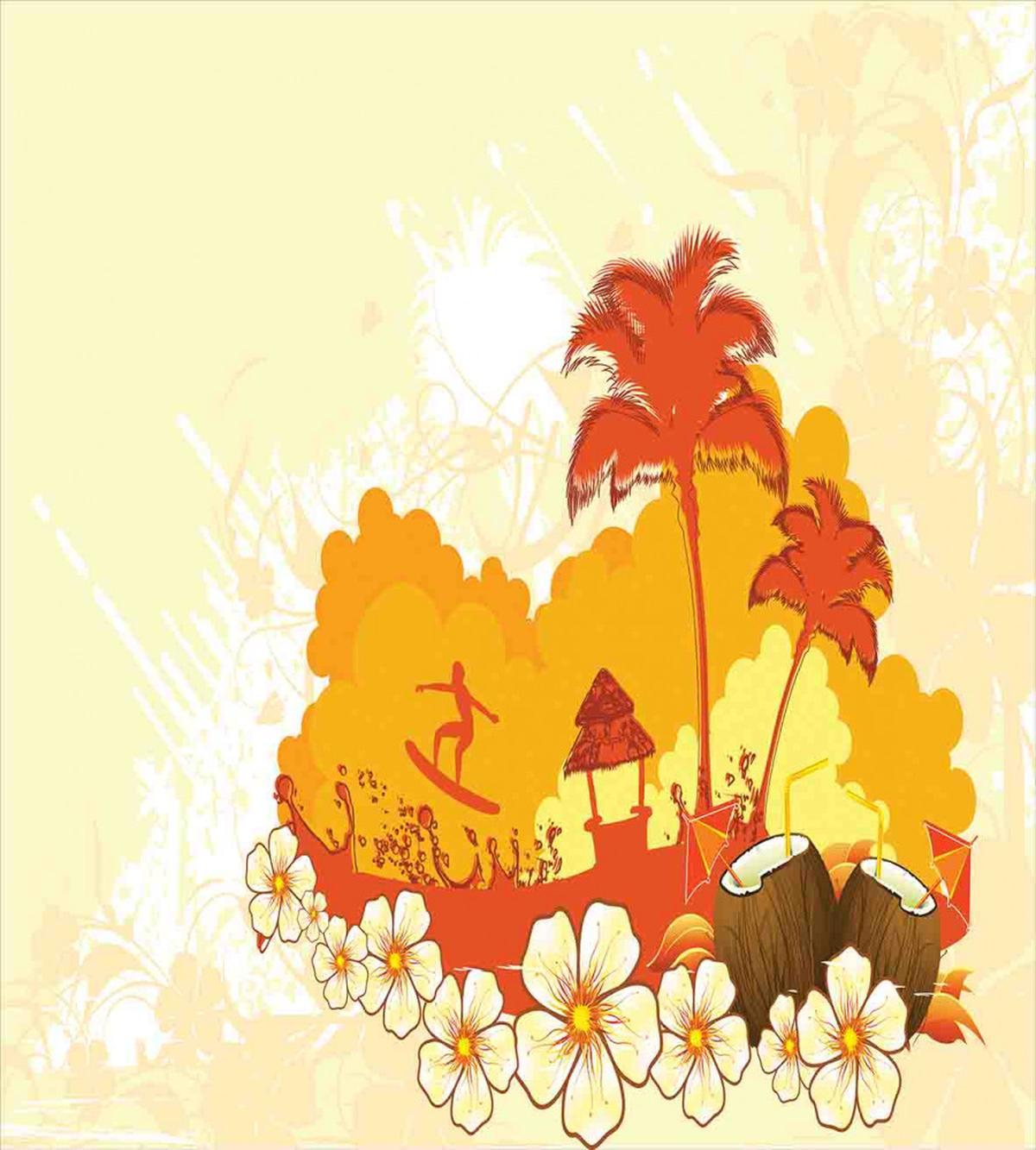 Coconut Cocktails and Palms — Pattern