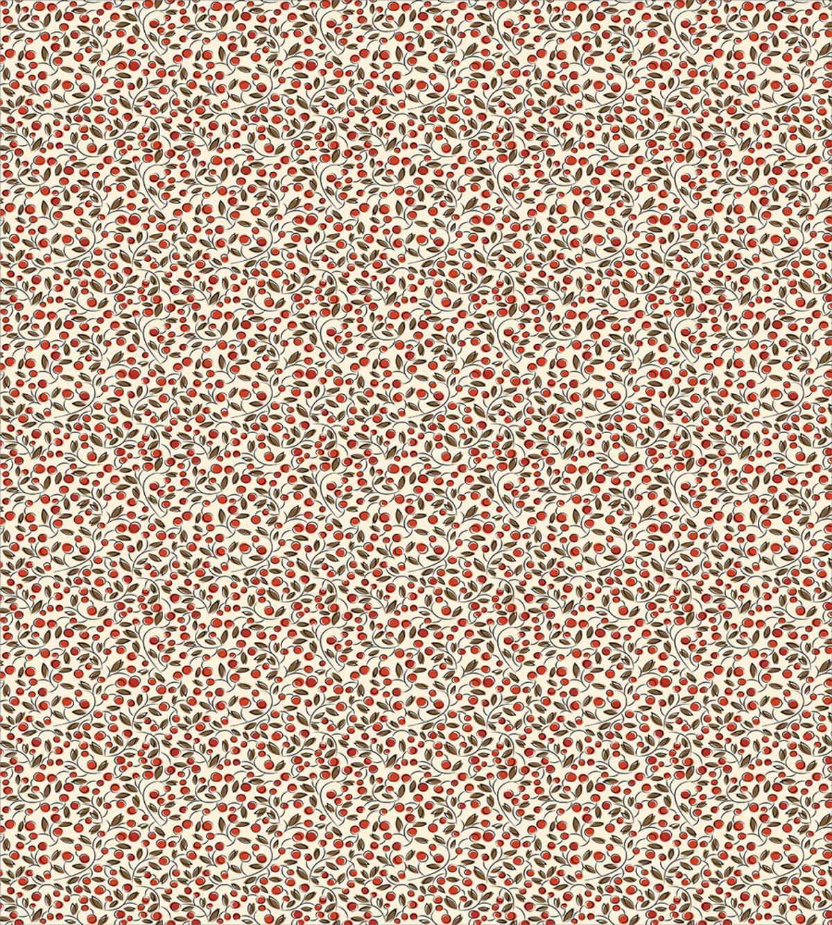 Abstract Berries Leaves — Pattern
