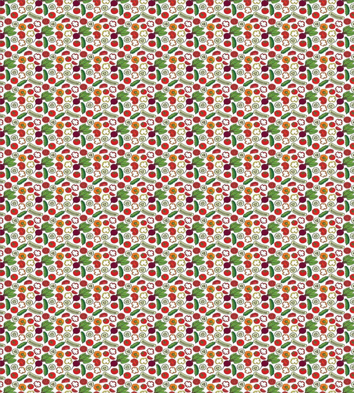 Vivid Organic Food Doodle — Pattern