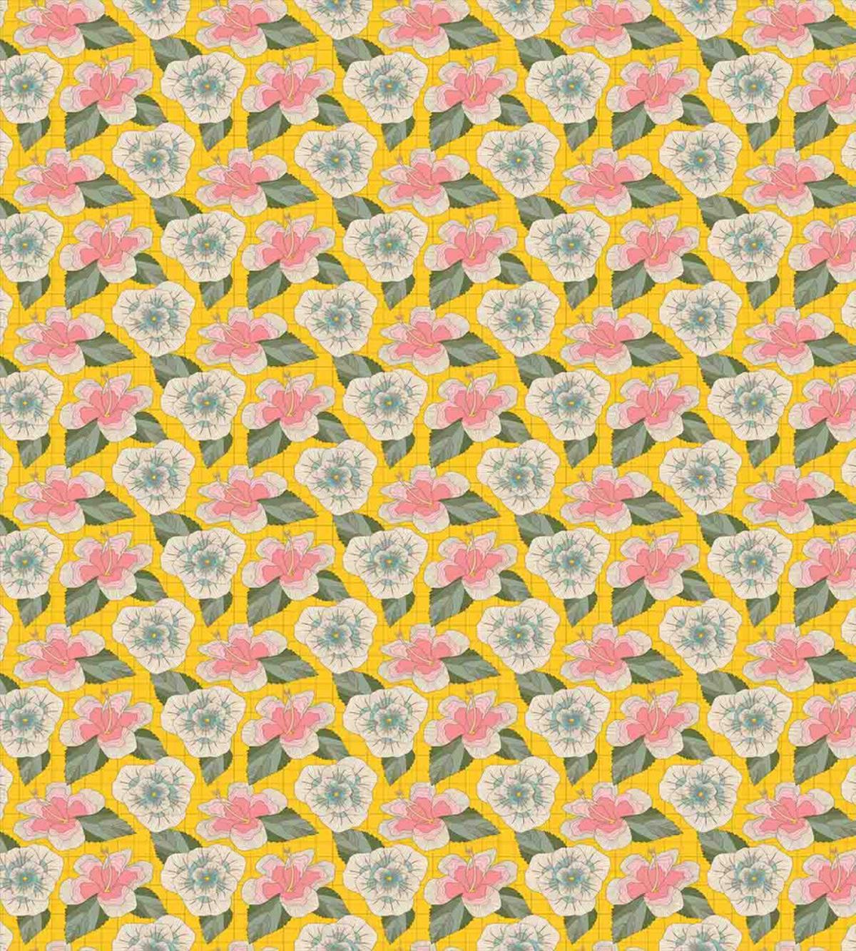 Exotic Hibiscuses — Pattern