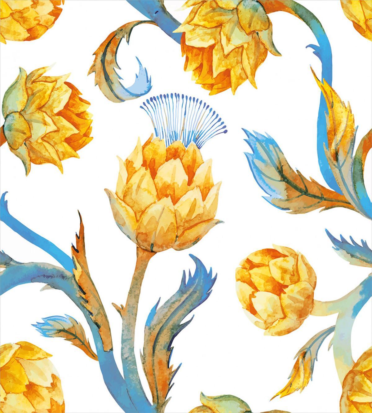 Watercolor Vegetables — Pattern