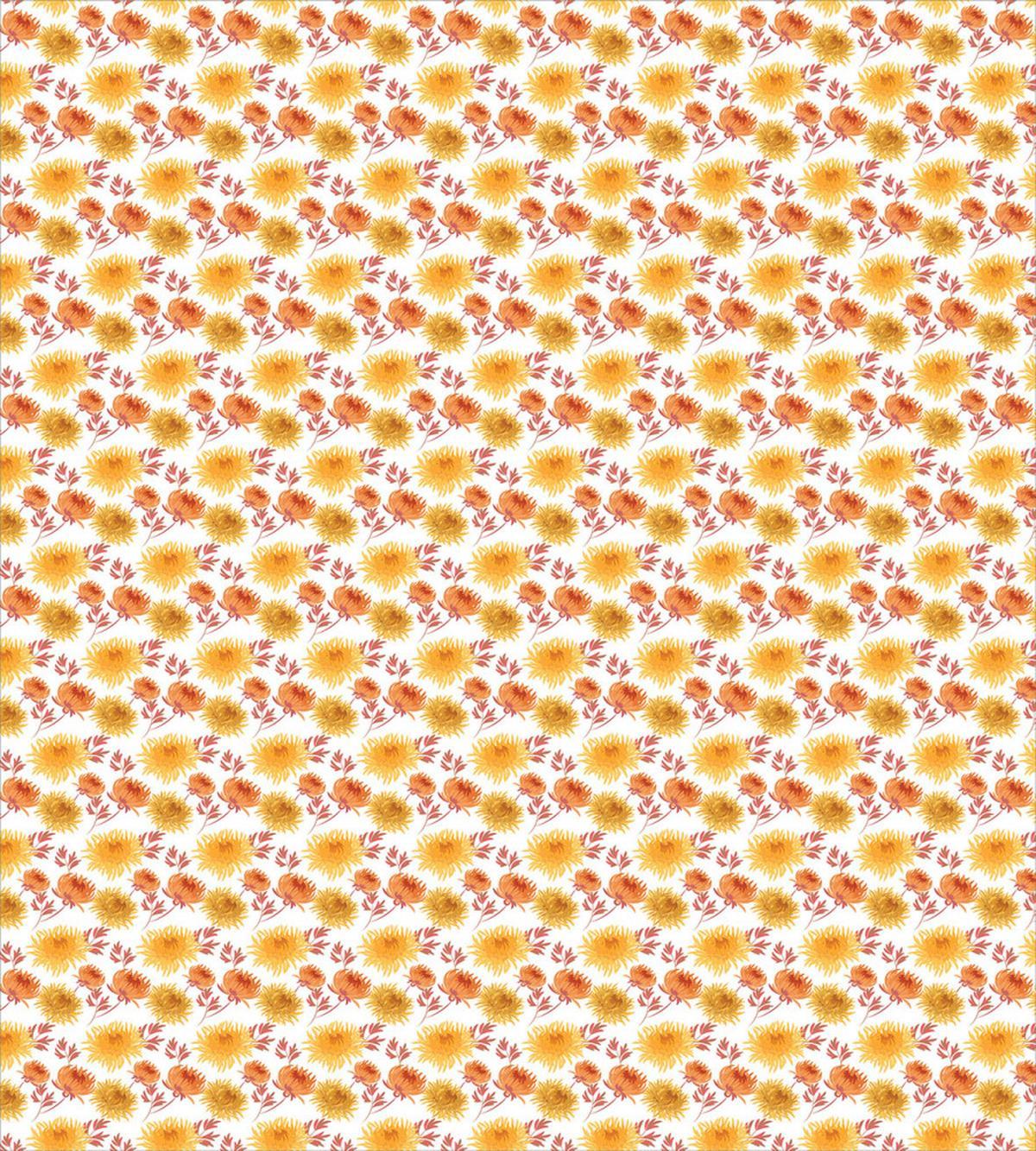 Chrysanthemum Floral Motif — Pattern