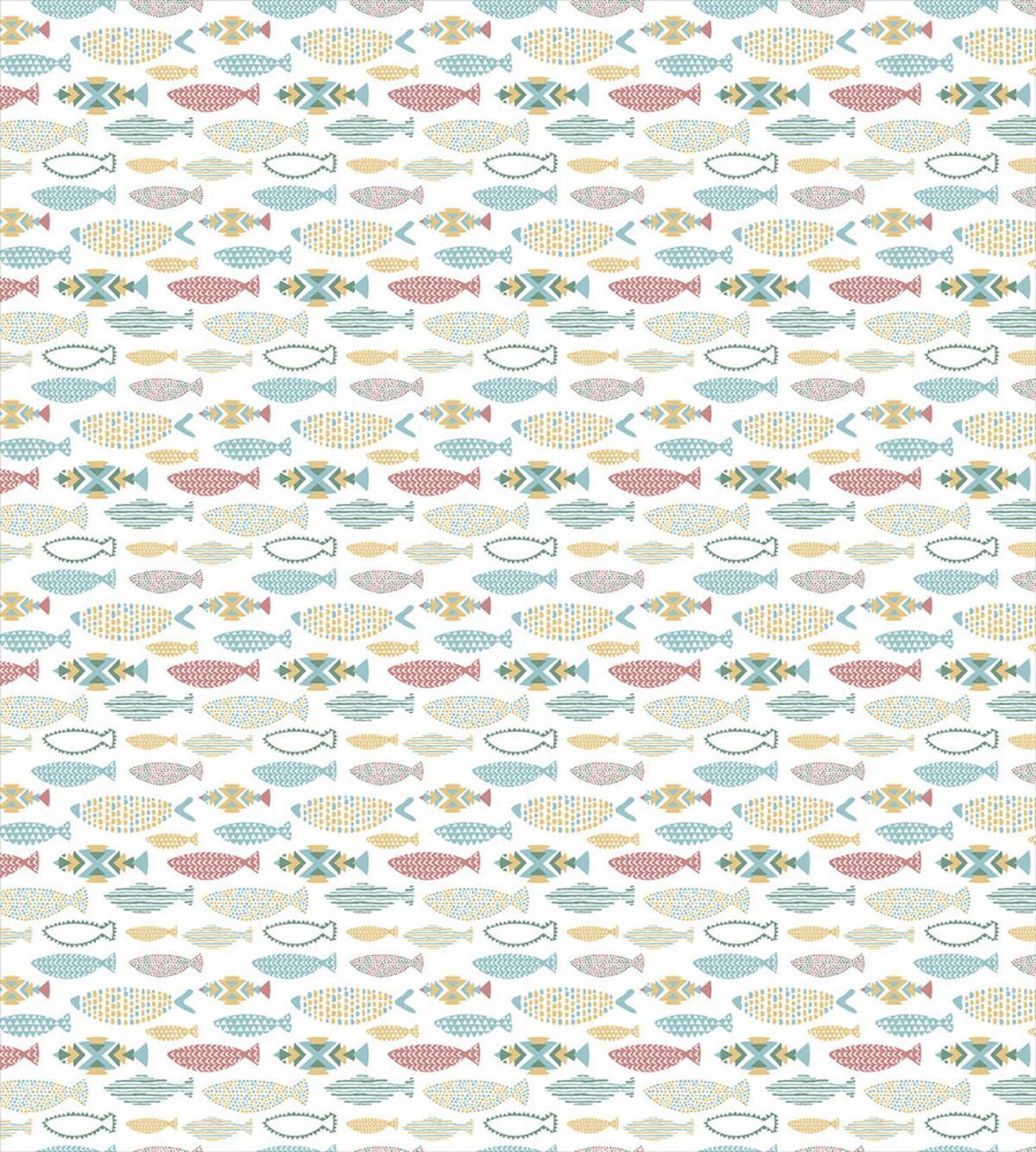 Geometric Style Sea Creatures — Pattern