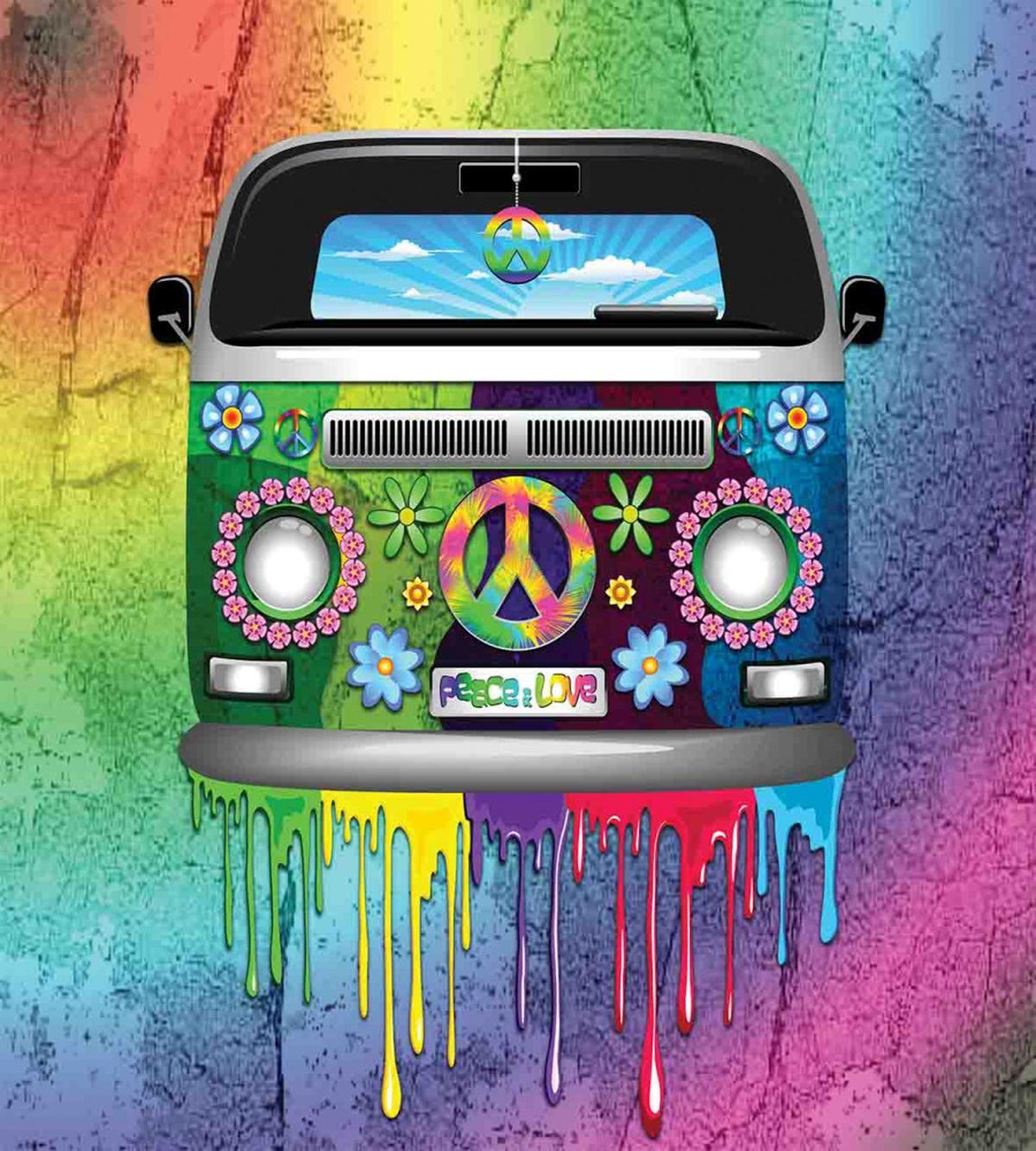 Old Style Hippie Van — Pattern