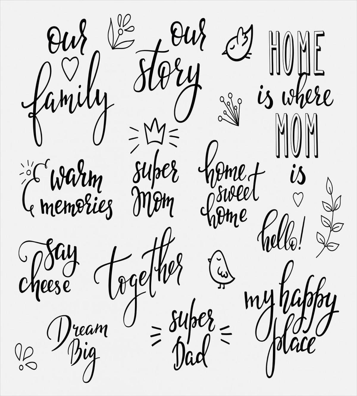 Family Lettering — Pattern