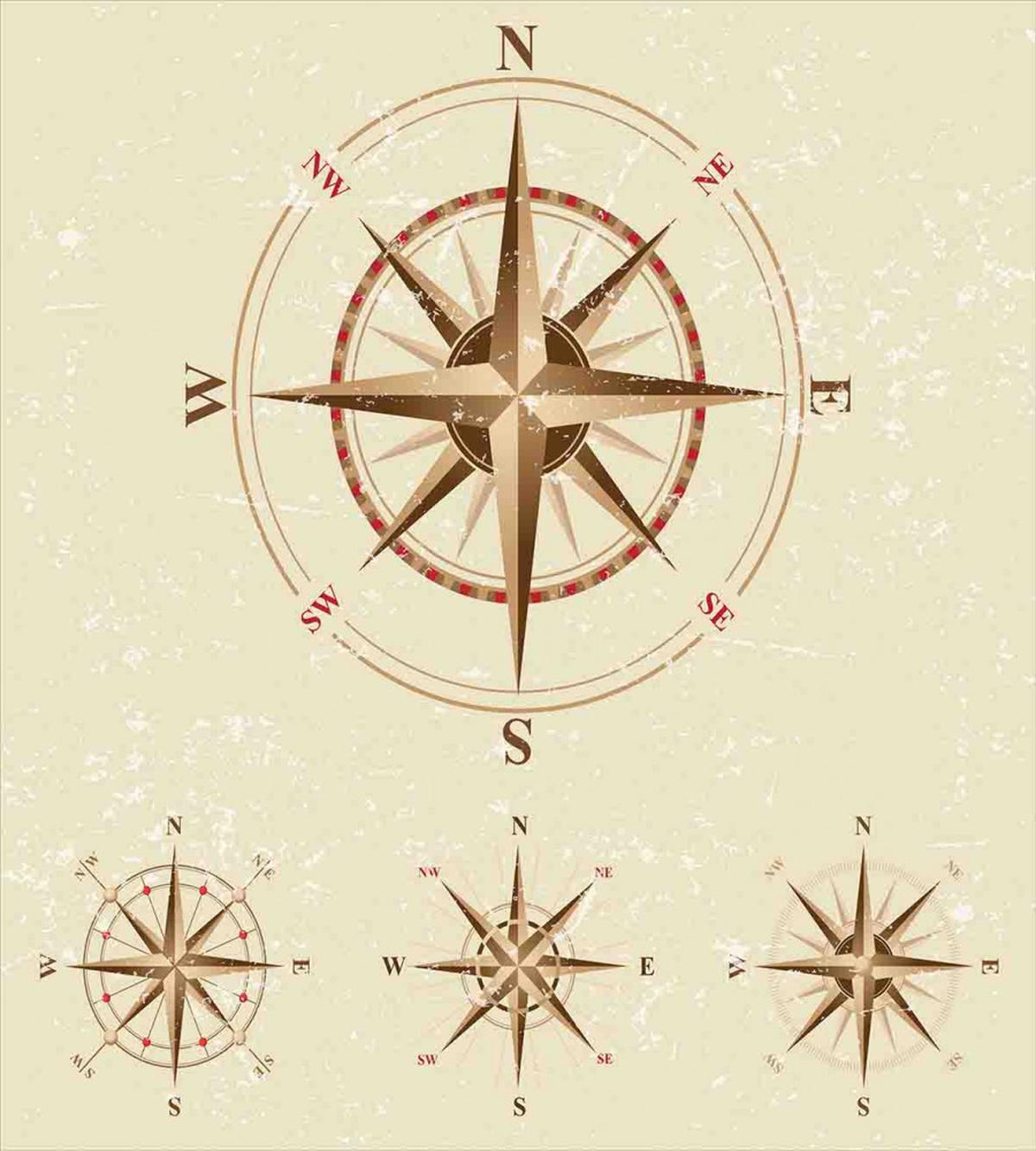 Compass Nautical Retro — Pattern