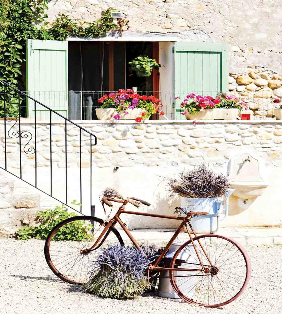 Bike Flower Countryside — Pattern