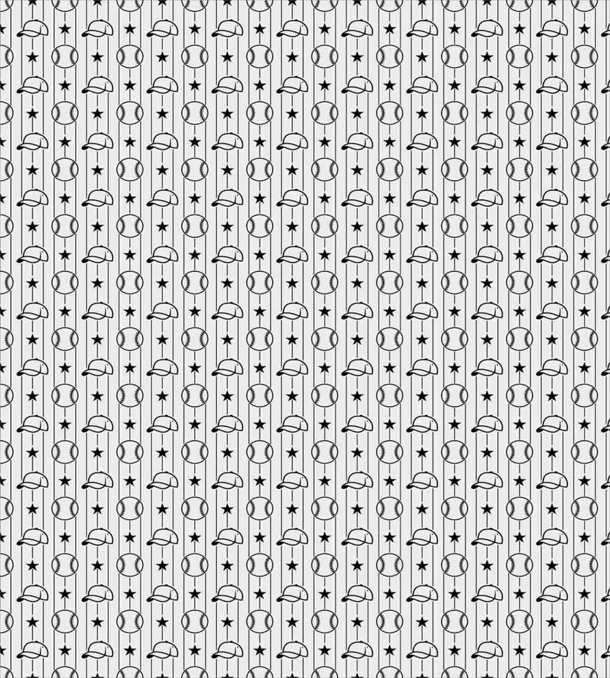 Stars Caps Vertical Lines — Pattern