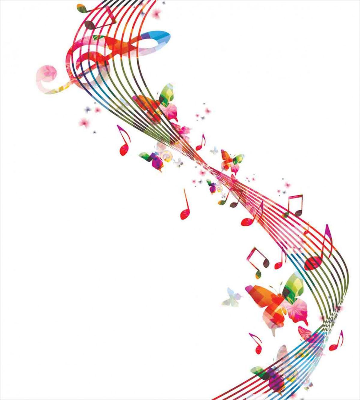 Colorful Notes Butterfly — Pattern