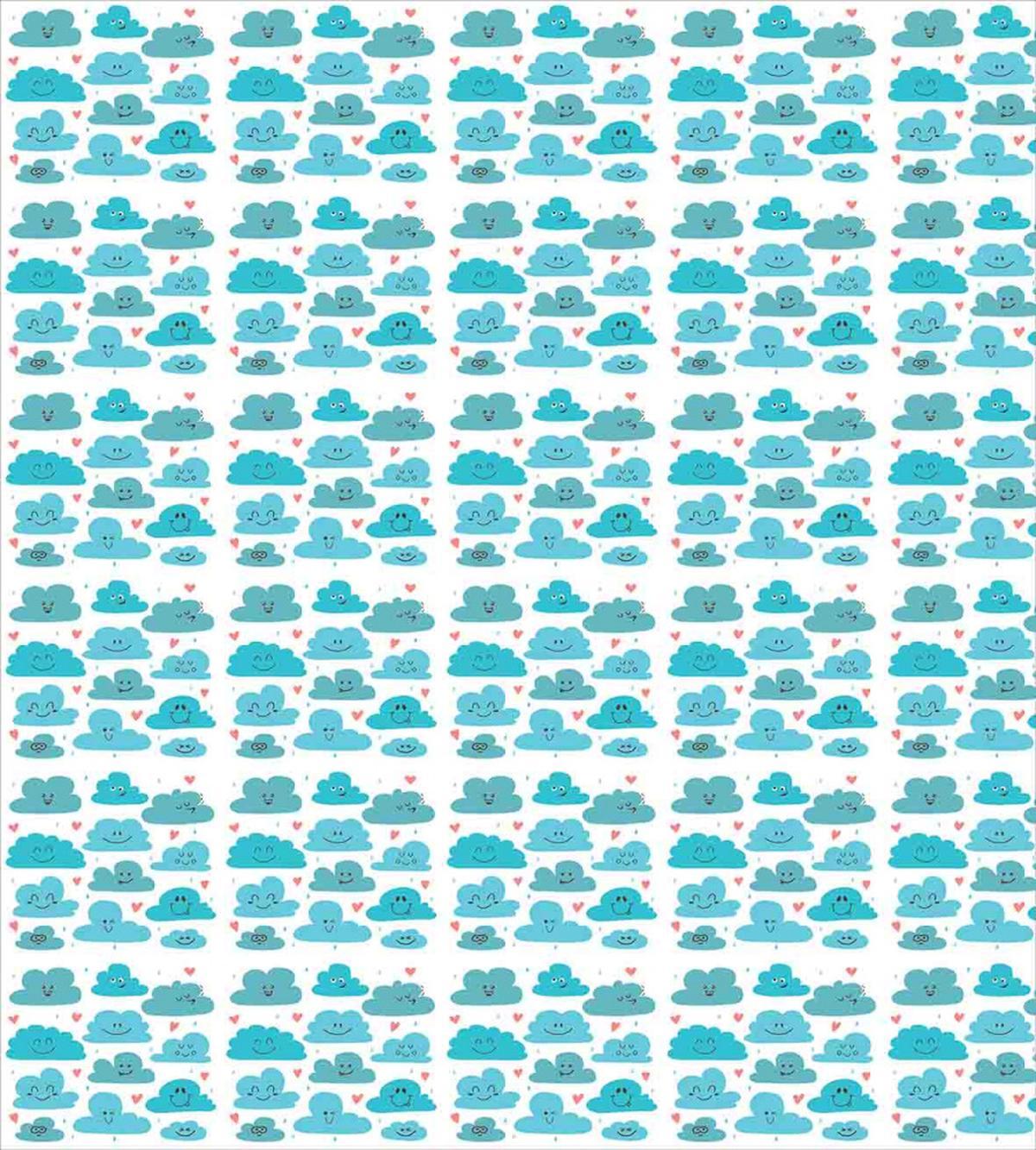 Doodle Clouds Emotions — Pattern