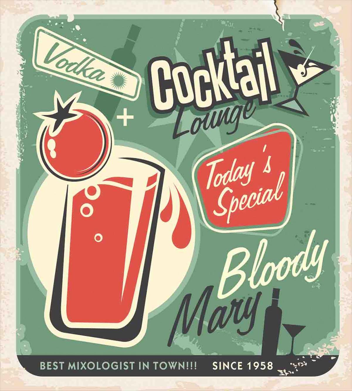 Nostalgic Bar Poster — Pattern