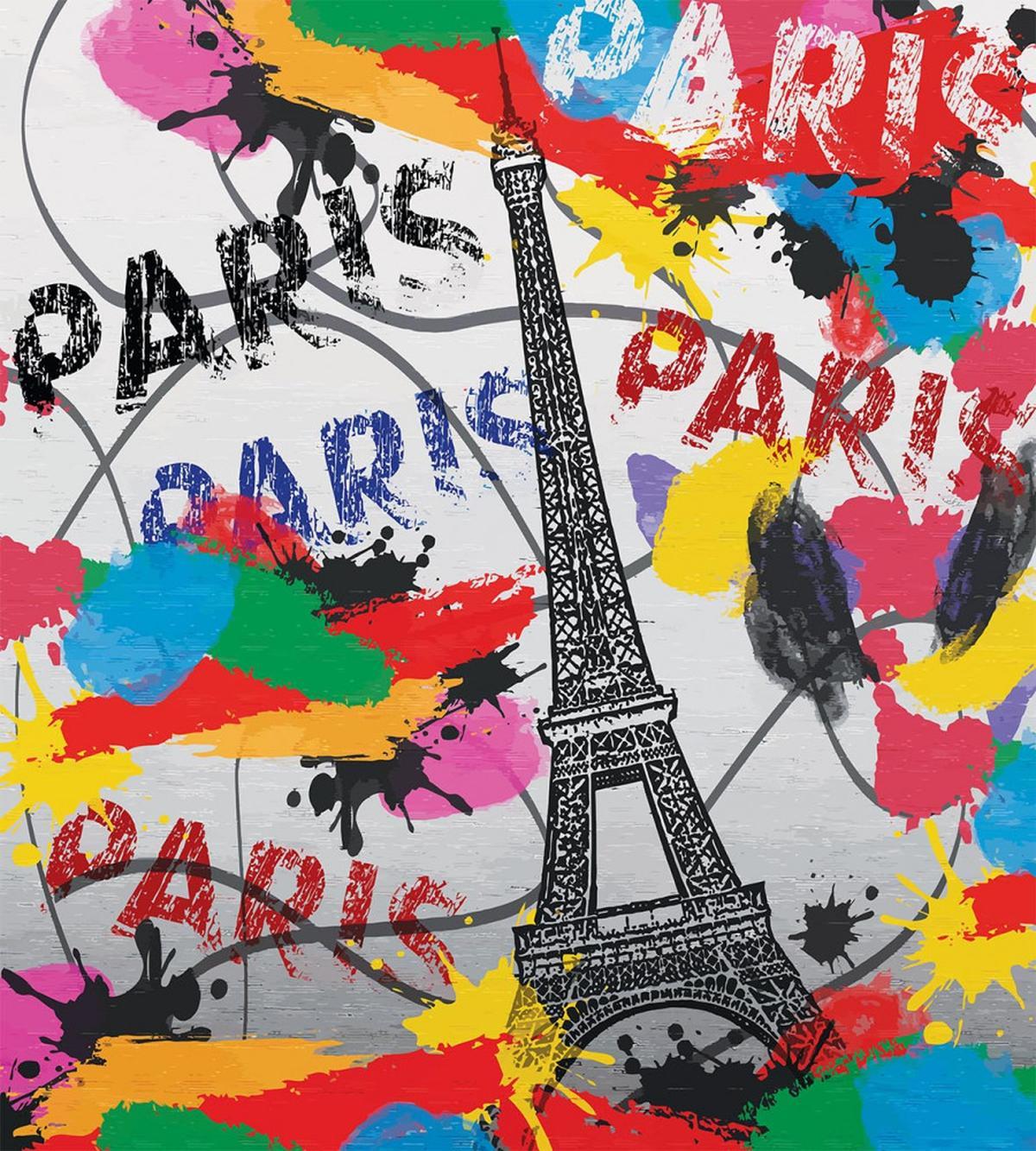 Contemporary Eiffel Tower Art — Pattern
