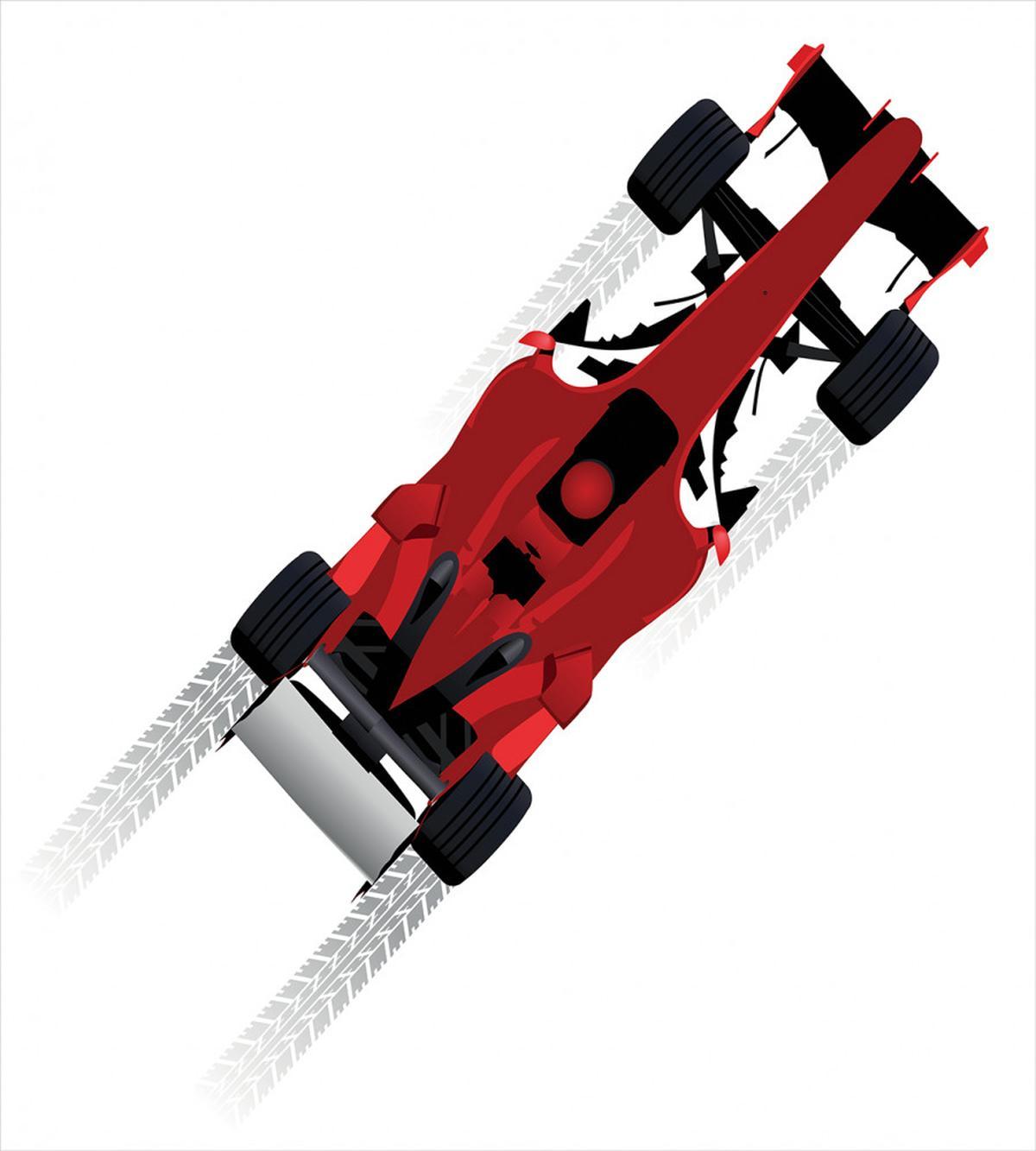 Formula Car on Speedway — Pattern