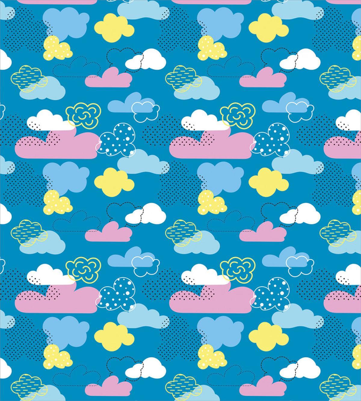 Nursery Style Clouds Dots — Pattern