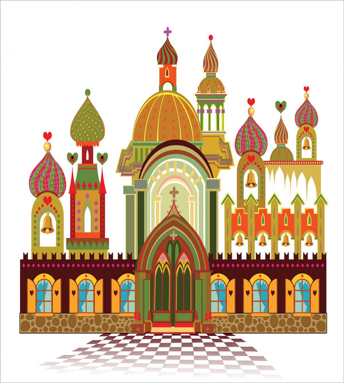 Slavic Architecture Fantasy — Pattern