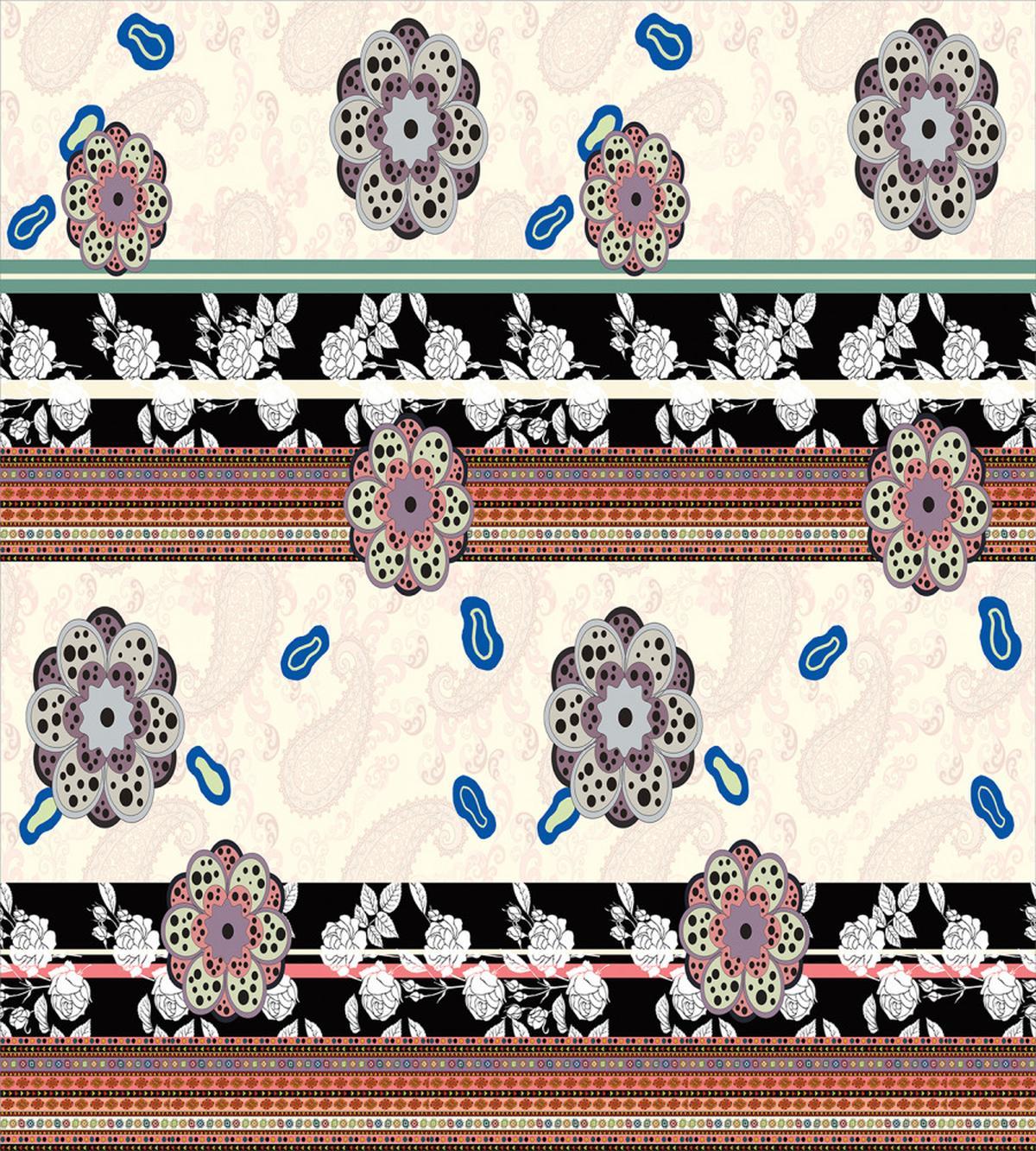 Abstract Petals and Roses — Pattern