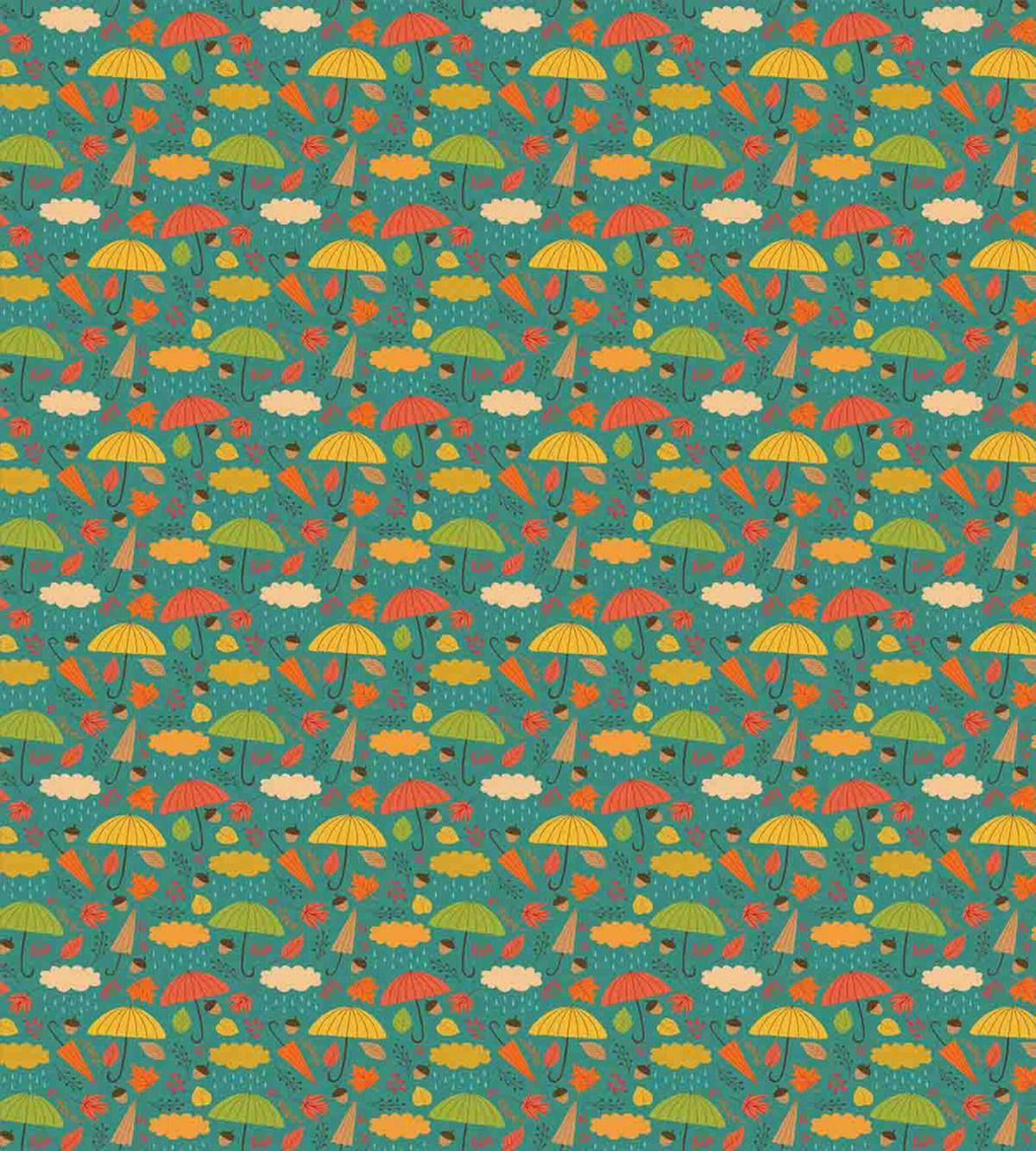 Autumn Weather Rain Cloud — Pattern