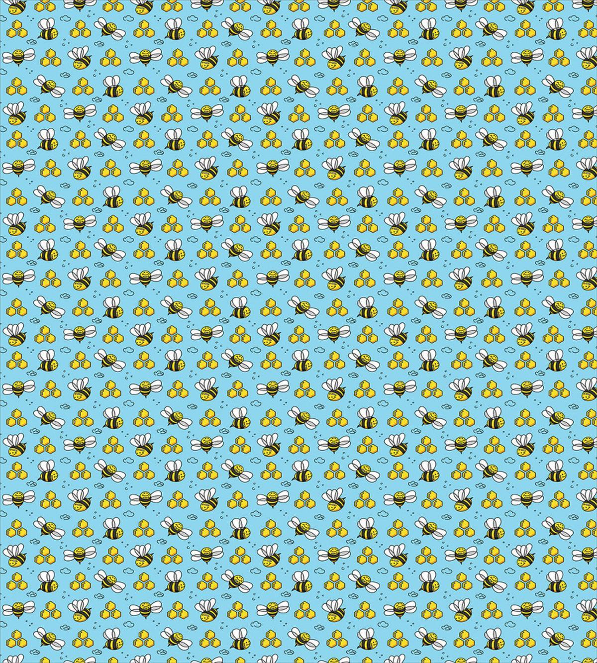 Cartoon Style Happy Bees — Pattern