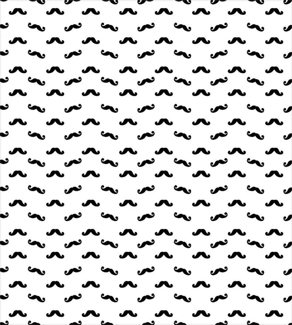 Hipster Facial Hair Design — Pattern