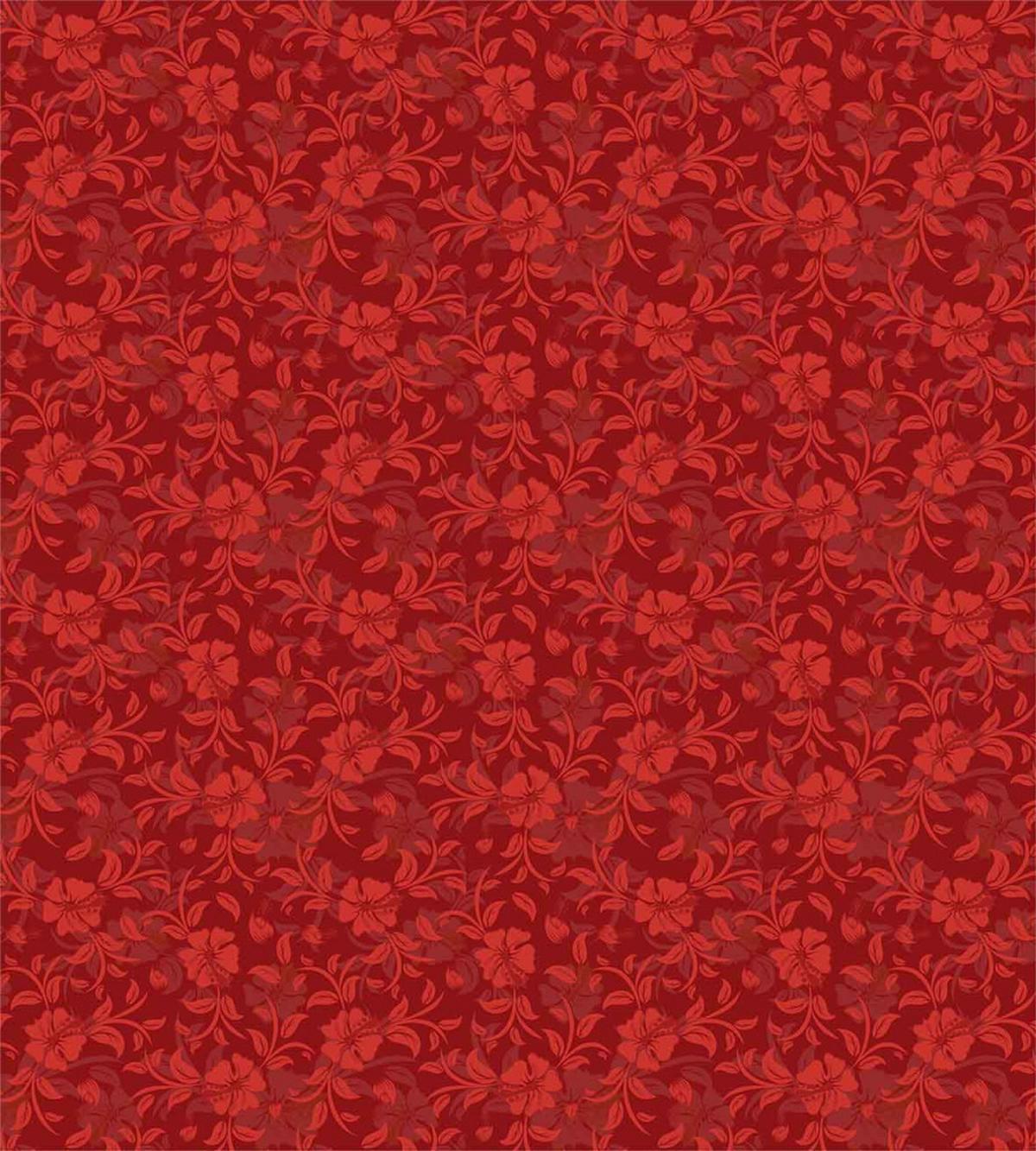 Flowers Leaves and Swirls — Pattern