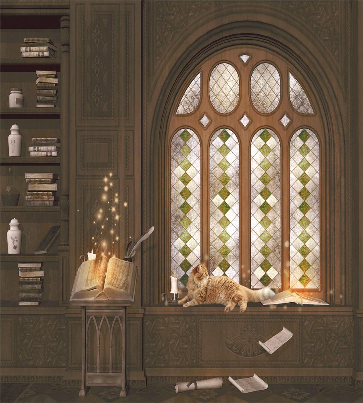 Medieval Library Cat — Pattern