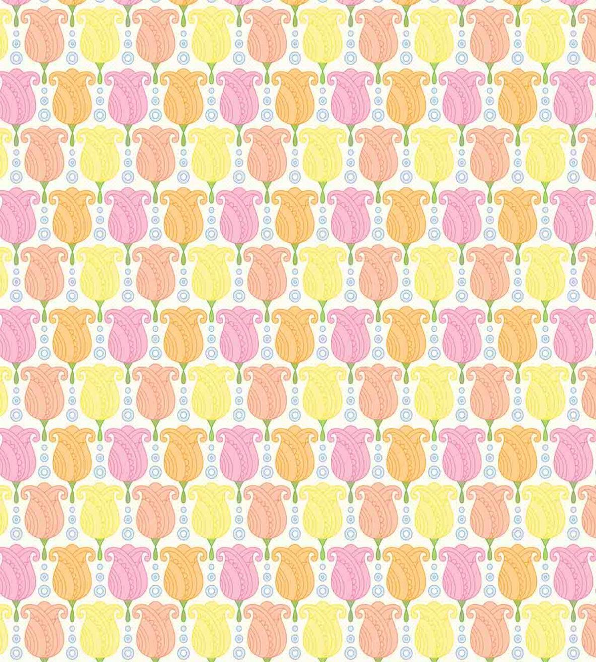 Cartoon Tulip Flowers — Pattern