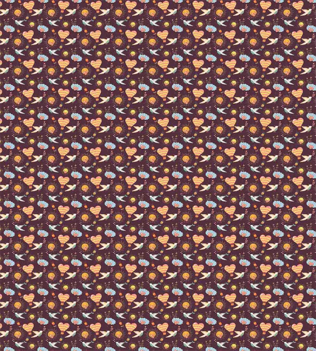 Puffy Clouds and Sun — Pattern