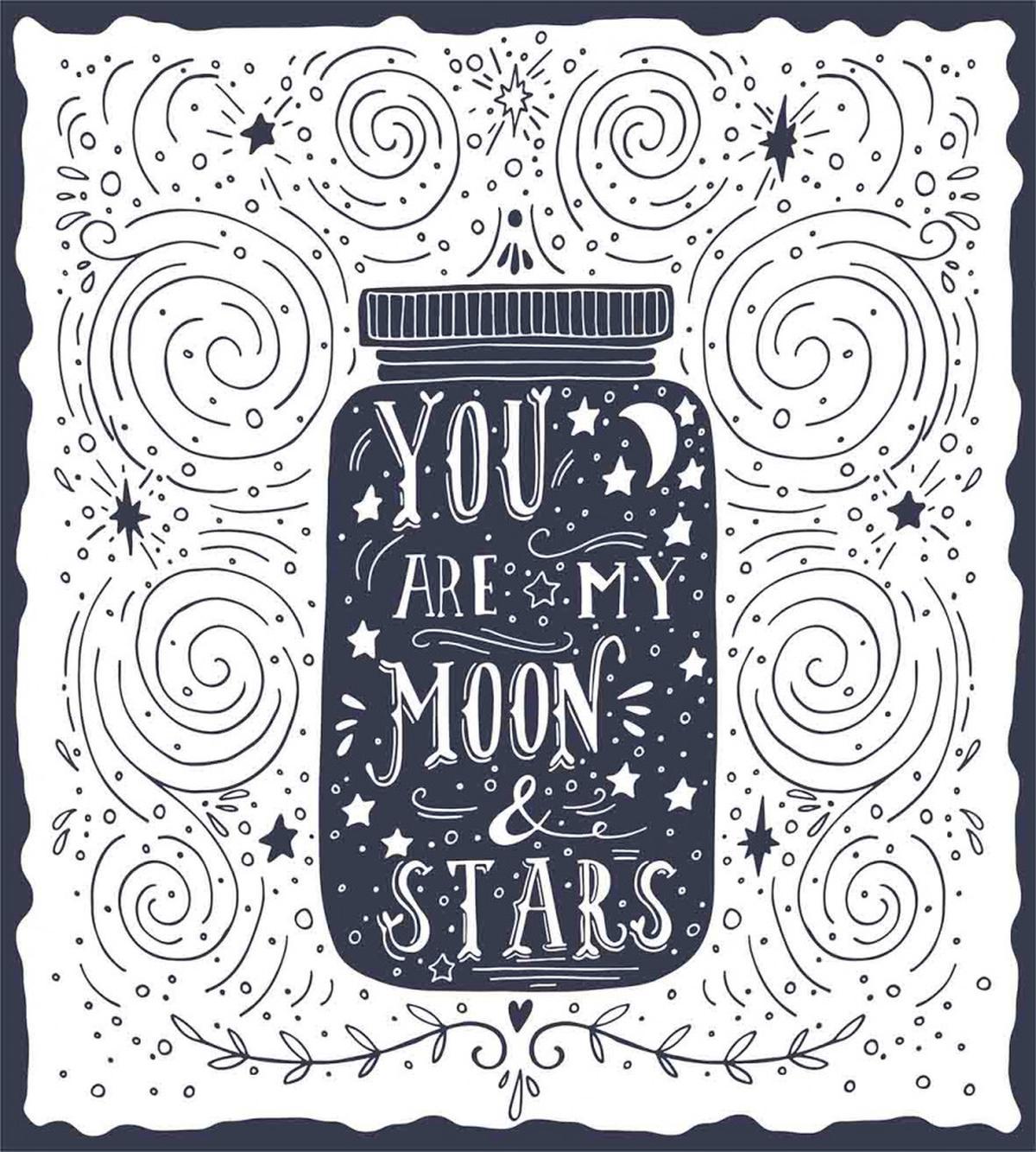 Vintage Doodle Curl Star — Pattern