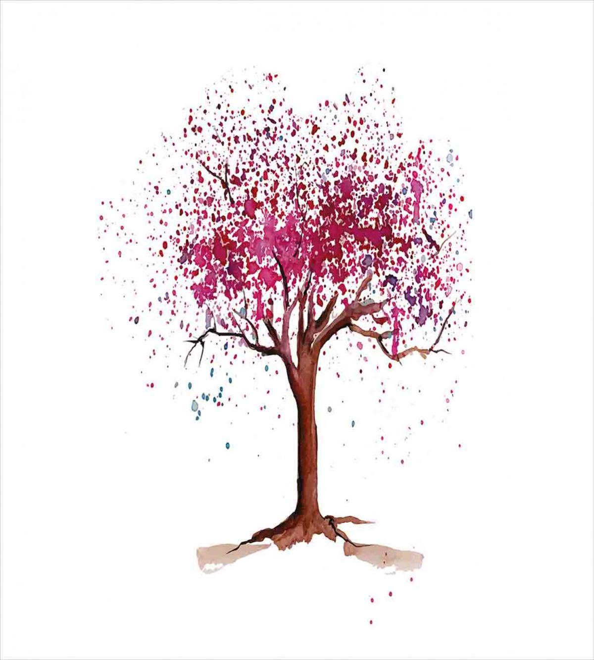 Blossom Buds Sakura Tree — Pattern