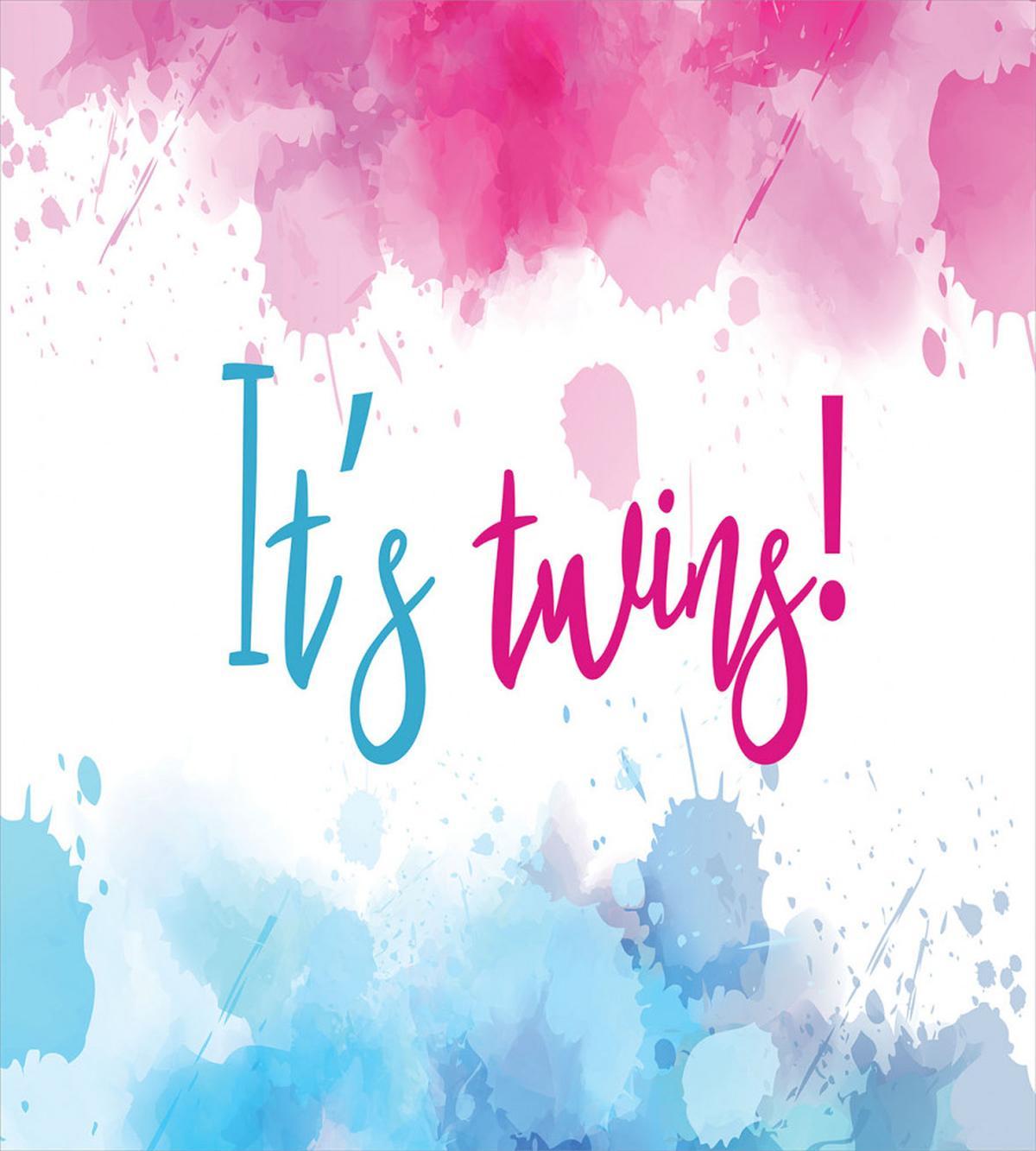 Girl Boy Twins Paint — Pattern